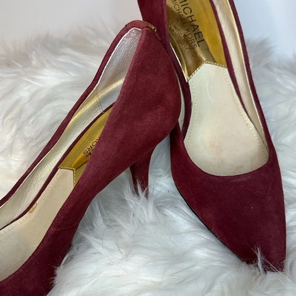 Michael Kors Red Suede Stiletto Heels